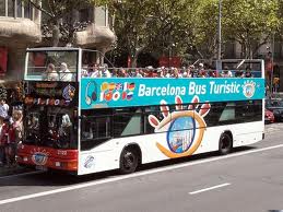 bus turístico en Barcelona.